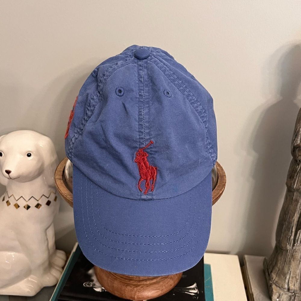 Kids Polo Ralph Lauren Big Pony  # 3 one size 4-7 Roman Numerals adjustable hat.